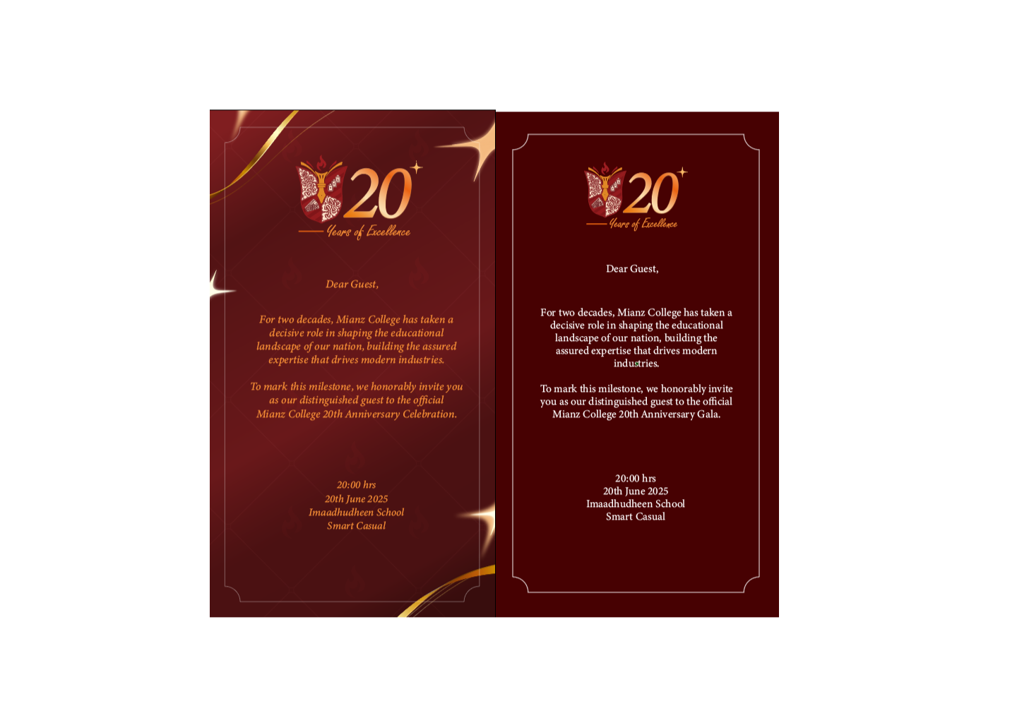 Invitiation card